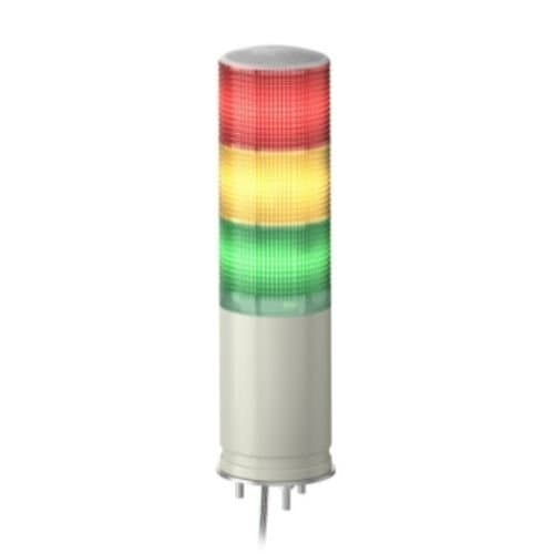 XVGM3W Coloană semnalizare 3 culori Roșu/Portocaliu/Verde