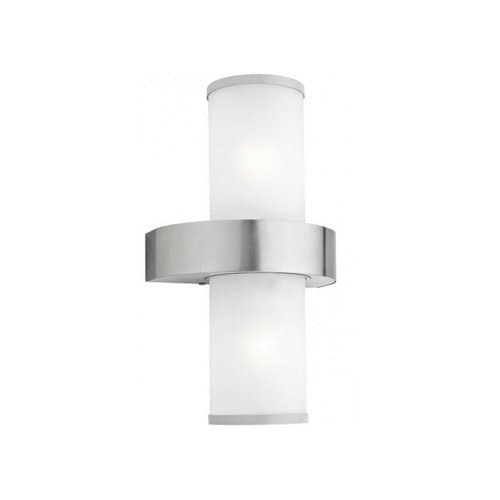 86541 Aplică perete Beverly 2xMax.60W E27, Inox, IP44