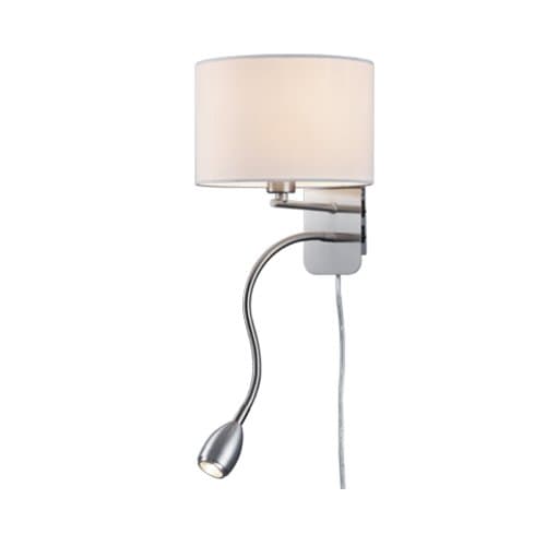 271170201 Lampă perete Hotel 1xMax.40W E14+1x3.1W LED A