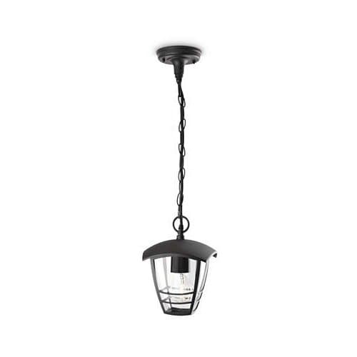 Suspensie exterior Philips Creek, neagră, E27, IP44
