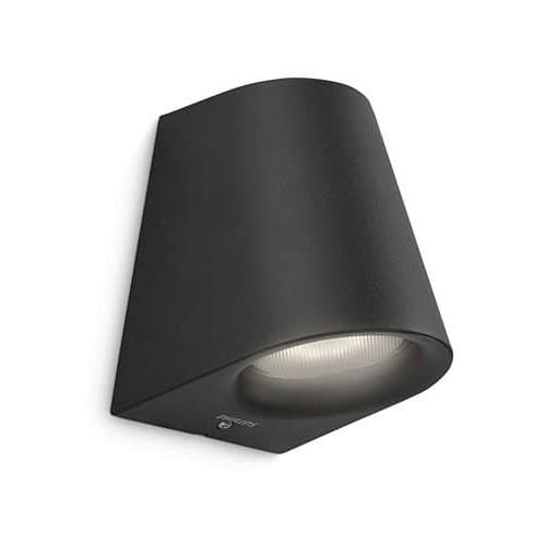Aplica LED Philips Virga, neagră, 3W, 270 lm, IP44