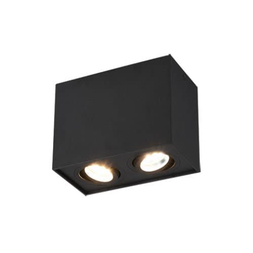 613000232 Plaf Biscuit 2xMax.35W GU10 Negru mat