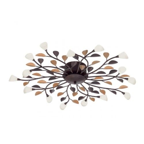 90737 Plaf Campania 15x10W G4, Bronz antic