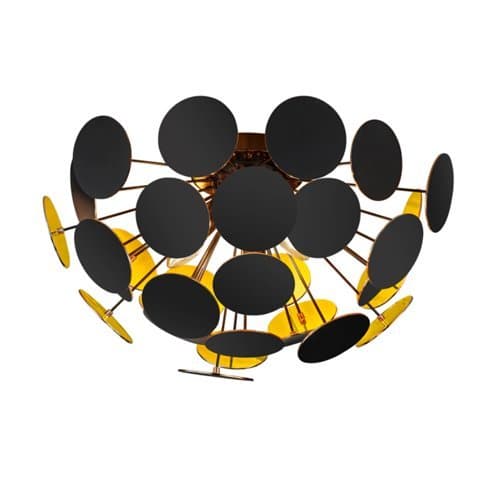 609900332 Plaf Discalgo 3xMax.40W E14, Negru mat