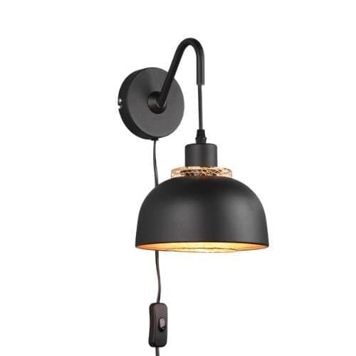 R20811732 Aplică Punch 1xMax.40W E27 Negru mat