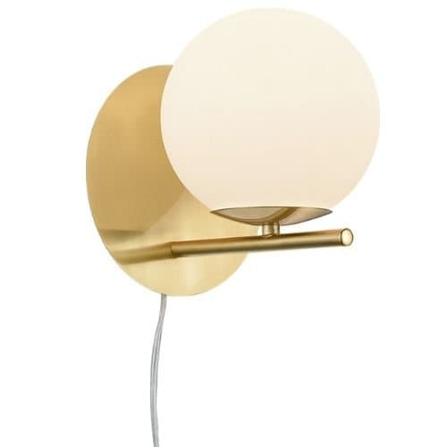 202000108 Lampă perete Pure 1xMax.28W E14 Auriu mat