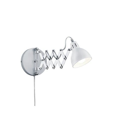 R20321031 Lampă perete Scissor 1xE14 Max.28W Alb mat