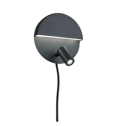 222370232 Aplică perete Mario LED 800lm 3000K Negru mat