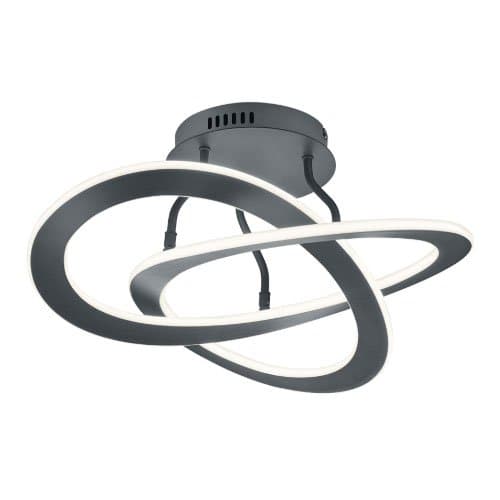 621710142 Plaf Oakland 1x40W LED 4400lm 3000K Antracit