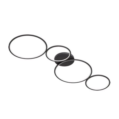 622610432 Plaf Rondo 37W LED 3300lm 3000K Negru mat