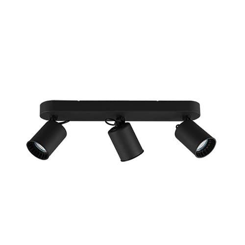 803500332 Spot Pago 3xHAL/35W GU10 Negru mat