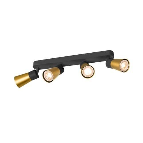 1008349 Spot Puri 2.0 4xMax.6W GU10 Negru/Auriu
