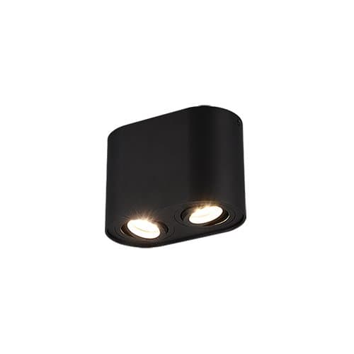 612900232 Spot Cookie 2xMax.35W GU10 Negru mat