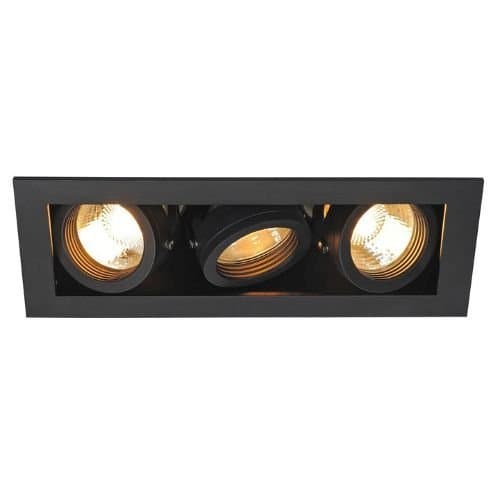115530 Spot inc Kadux 3xMax.50W GU10 Negru mat