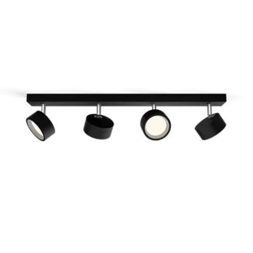 Spot Bracia 4x5.5W LED 2200lm 2700K Negru