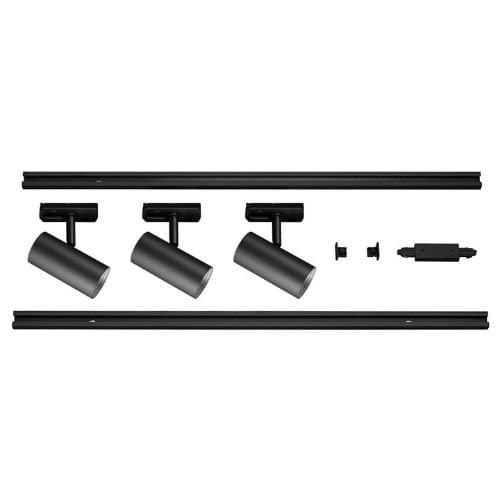 1007673 Kit 3xSpot Noblo 19W LED 2700K 2 x Șină 1m Negru