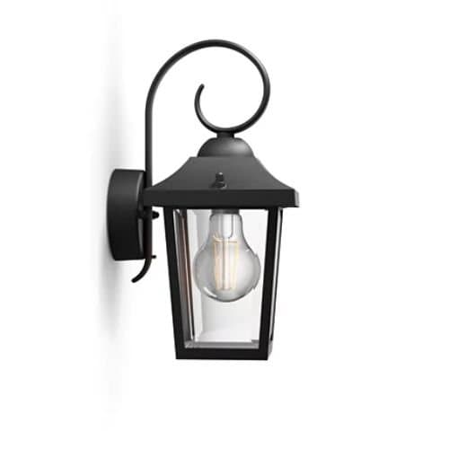 Aplica jos Philips Buzzard, E27, neagră, max. 60W