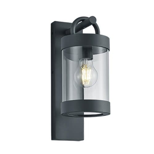 Aplica exterior TRIO Sambesi cu senzor, antracit, E27, 28W max.