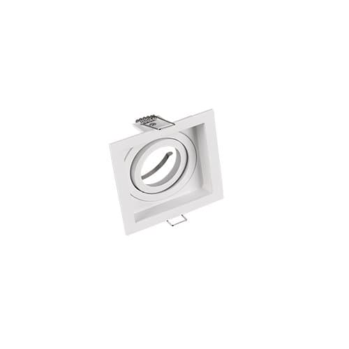 651600131 Spot Kenai 1xMax.15W GU10 Pătrat Alb mat