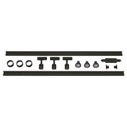 143190 Kit 3xSpot Puri 4.3W LED 2 x Șina 1m și acc Negru