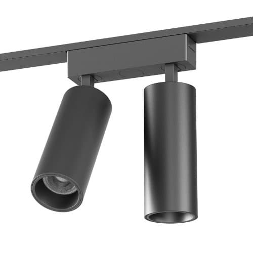 Spot pe șină LED ARELUX, negru, 2x9W, 3000K, 1800 lm