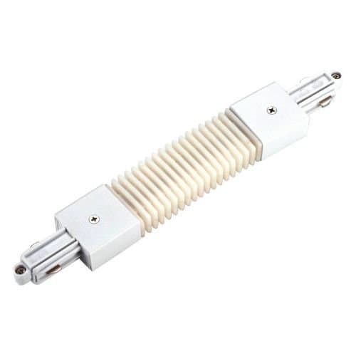 Conector flexibil pentru șină monofazată SLV, alb