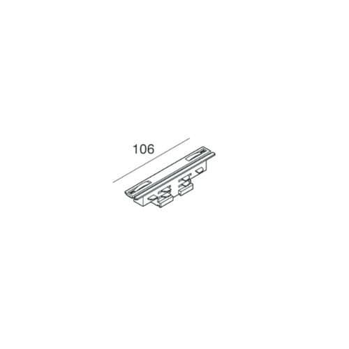 Conector de alimentare All-Track NOVALUX, alb, pentru șine profesionale
