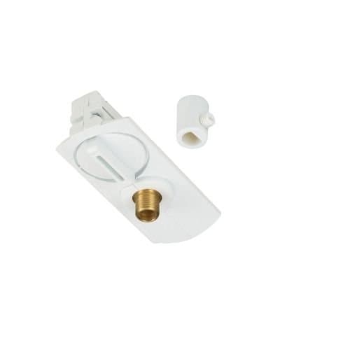 Conector pentru șină monofazată SLV, alb, pentru iluminat profesional