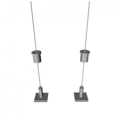0.26150.0012 Yori Kit de suspendare 3000mm Alb mat