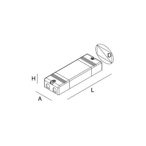 101301.99 Transformator LED 45W 24V IP20