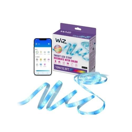 WIZ Set LightStrips 10m RGB BT cu adaptor si intrerupator