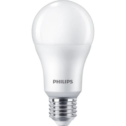 Set 2 becuri LED Philips A67, 13 W (echiv. 100 W), 1521 lm, 2700 K, E27