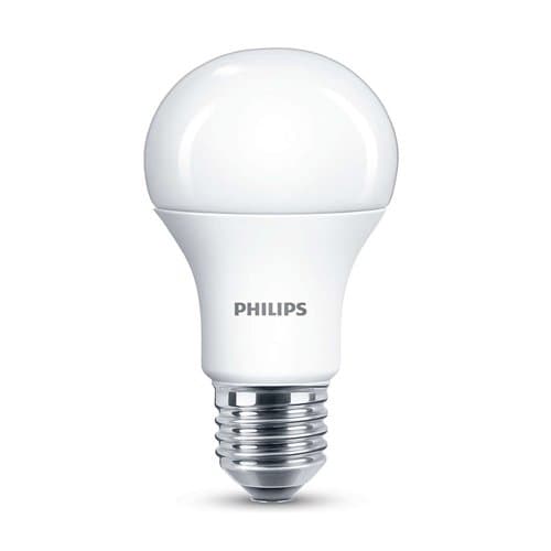 Bec LED Philips A60, 5,9 W, lumină caldă reglabilă 2200–2700 K