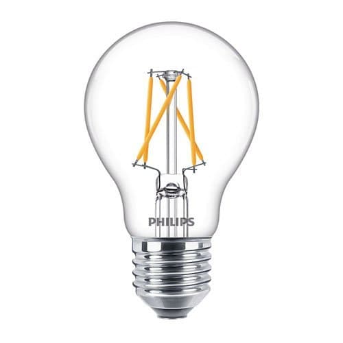 Bec LED Philips A60 E27, 60W, lumină caldă reglabilă