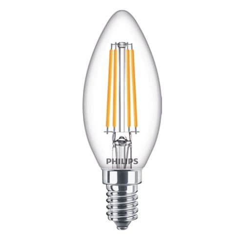 Bec LED tip lumânare Philips, E14, 6,5W, lumină caldă 2700K