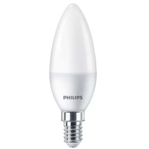 Bec LED lumânare Philips, E14, 4000K, 5W