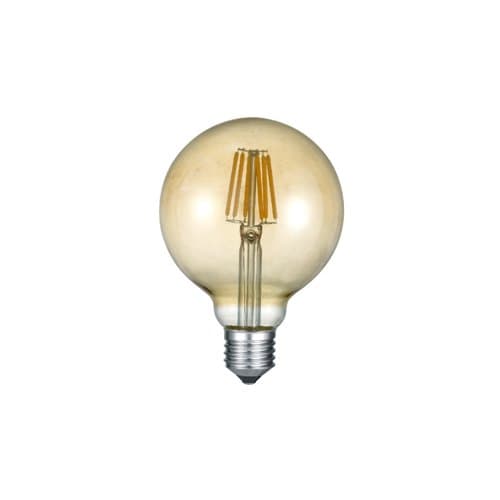 Bec LED filament TRIO G95, lumină caldă 2700K, 420 lm