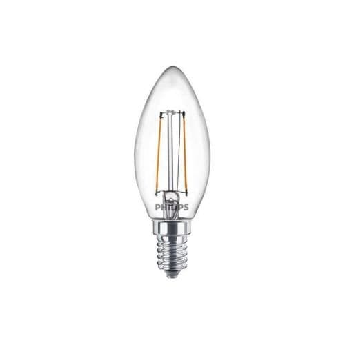 Bec LED Philips tip lumânare, 2700K, 25W, 250 lm
