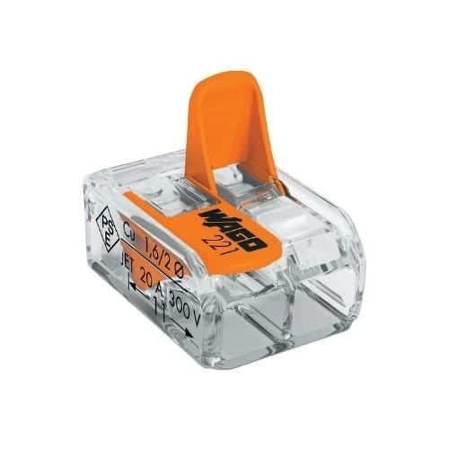 221-412 Conector Wago transparent 2x0.02-4mm maxim 32A