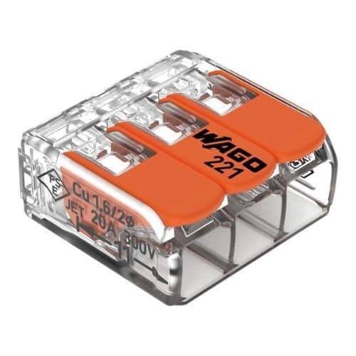221-413-CONS Set 50 Conector Wago 3x0.02-4mm maxim 32A