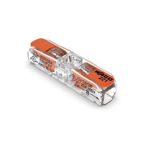 221-2411 Conector Wago transparent 1x0.02-2.5/4mm maxim 32A