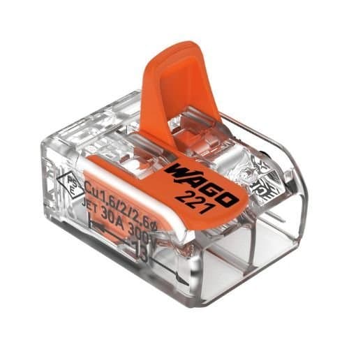 221-612 Conector Wago transparent 2x0.05-6mm maxim 41A