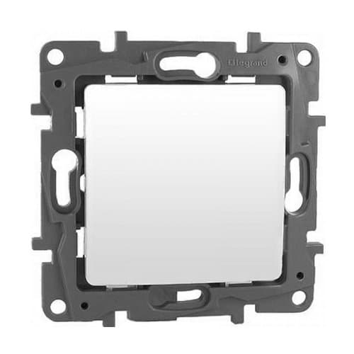 Buton LEGRAND Niloe 6AX, alb, pentru comenzi electrice discrete