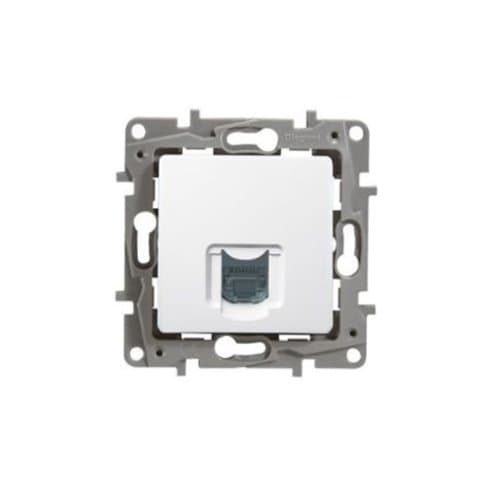Priză RJ45 UTP cat 6 LEGRAND Niloe, alb, pentru conexiuni stabile