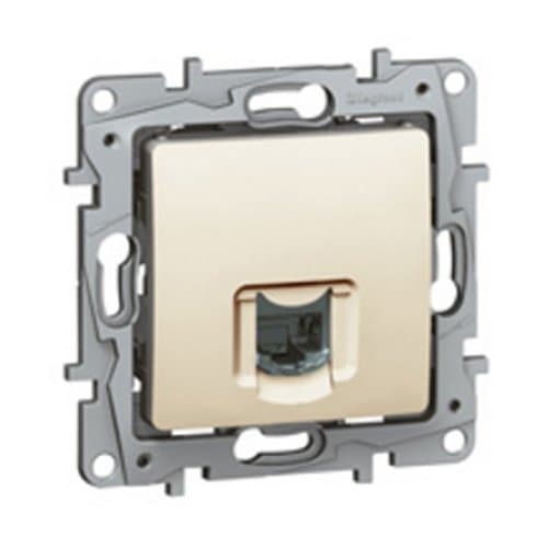 Priză RJ45 LEGRAND Niloe, Cat 6, ivoar, cu ecranare STP