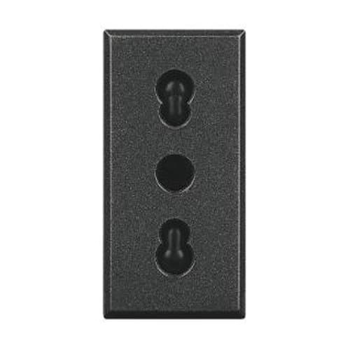 PRZ HS4180 Axolute Priză 2P+E 10/16A Negru