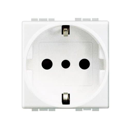 PRZ N4140 Living Light Priză Schuko P30 2P+T 16A 2 m Alb