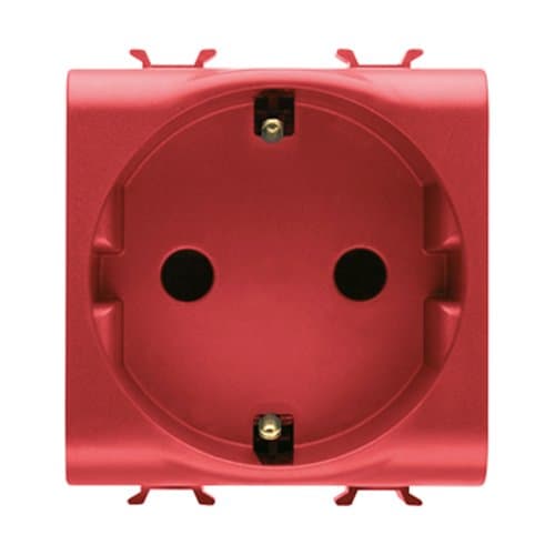 PRZ GW10251 Priză roșie DE 250V 2P+E 16A 2 m CH/RED