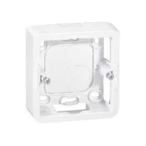 080280 Mosaic Doză aparentă 2 module H30mm, Alb