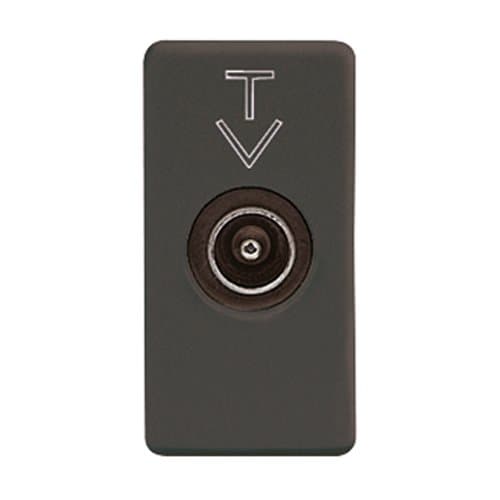 PRZ GW21381 Priză TV Direct Tată 1 modul SY/BK